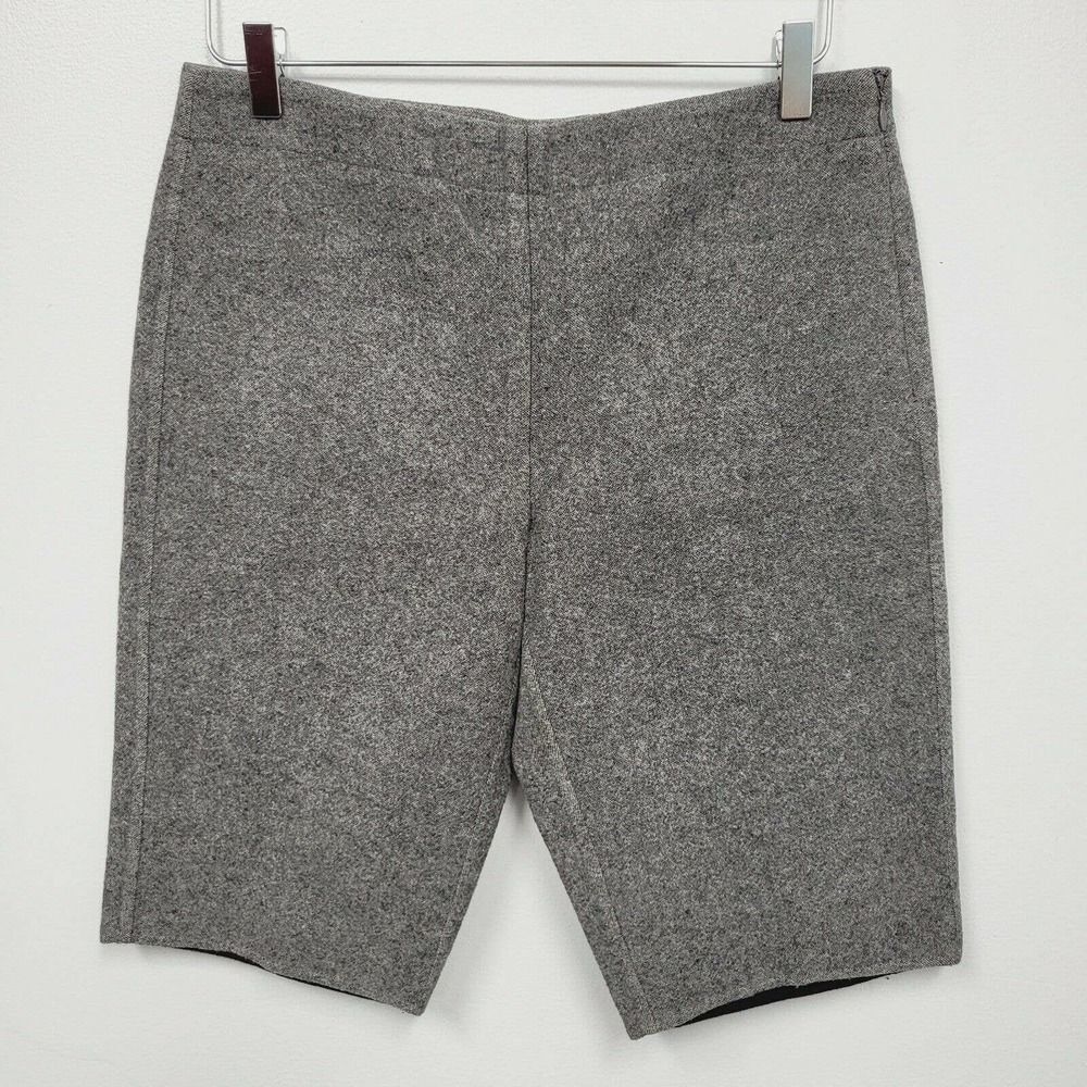 ALEXANDER WANG Shorts 4 Small Grey Knee-Length Wool Blend High Rise Zipper NWT